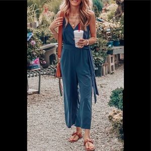 NWT Teal green jumpsuit.